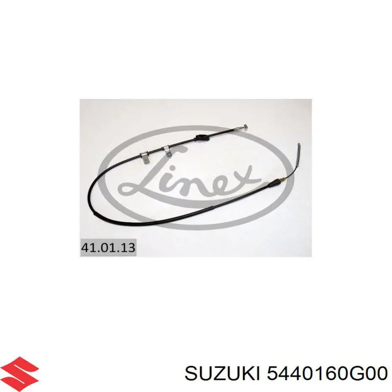Трос ручного гальма задній, правий/лівий Suzuki 5440160G00 ціна, від 24.88 USD