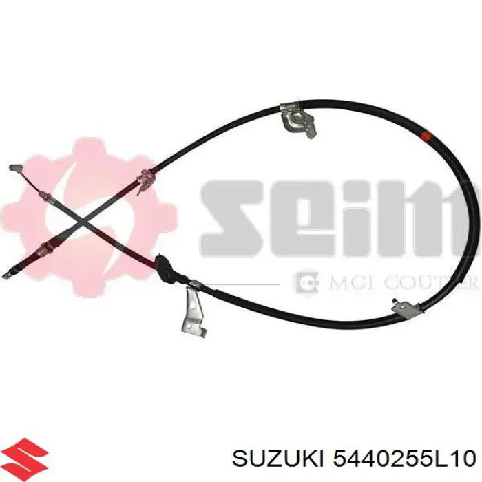 5440255L10 Suzuki Трос ручного гальма задній, лівий