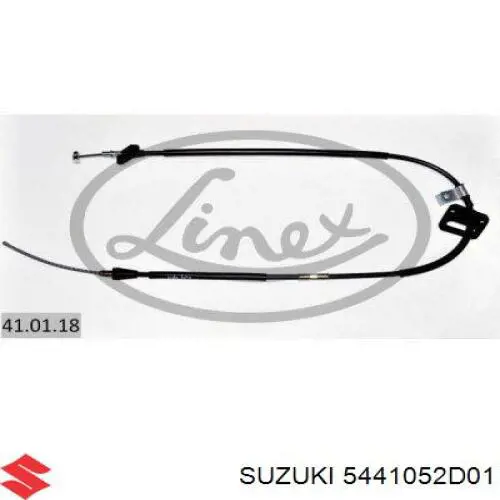 Трос стоянкового гальма задній правий Suzuki 5441052D01 ціна, від 25.68 USD