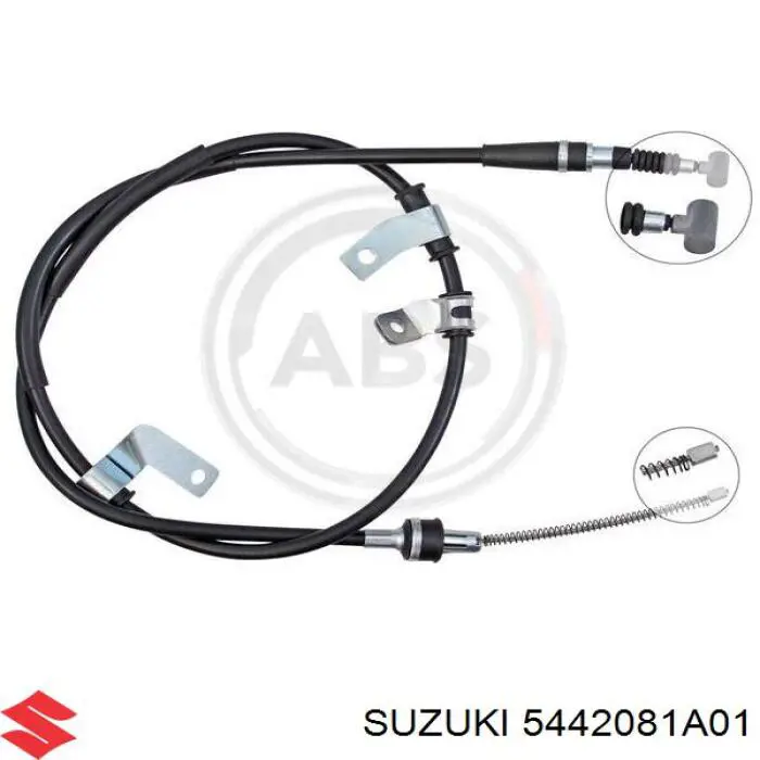 Купити 5442081A01 Suzuki Трос ручного гальма задній, лівий