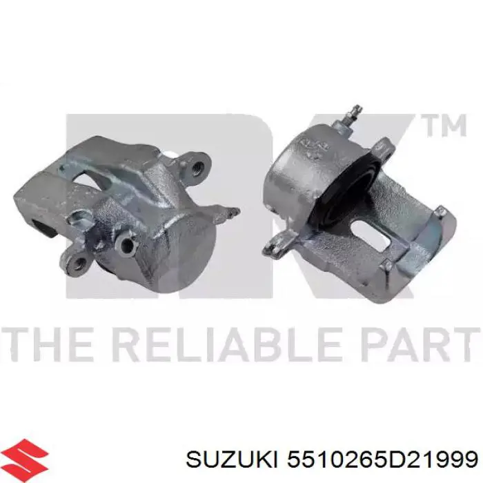 5510265D21999 Suzuki Супорт гальмівний, передній, лівий
