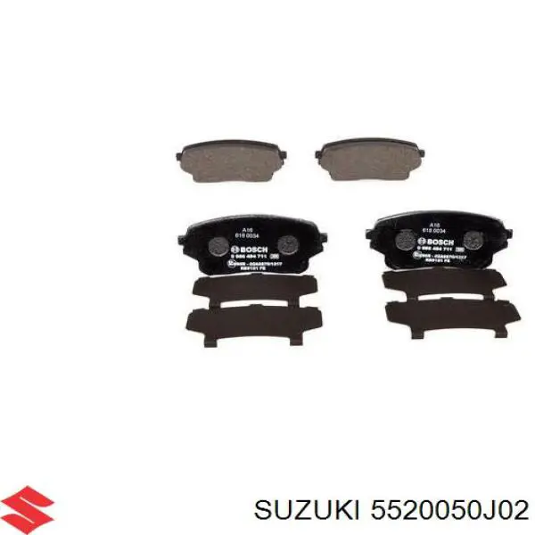 Гальмівні колодки Suzuki 5520050J02 ціна, від 19.16 USD