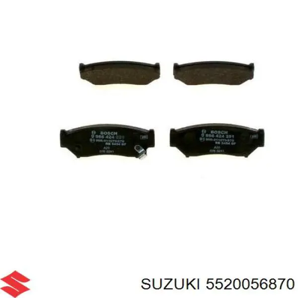 Купити 5520056870 Suzuki Колодки гальмівні передні, дискові