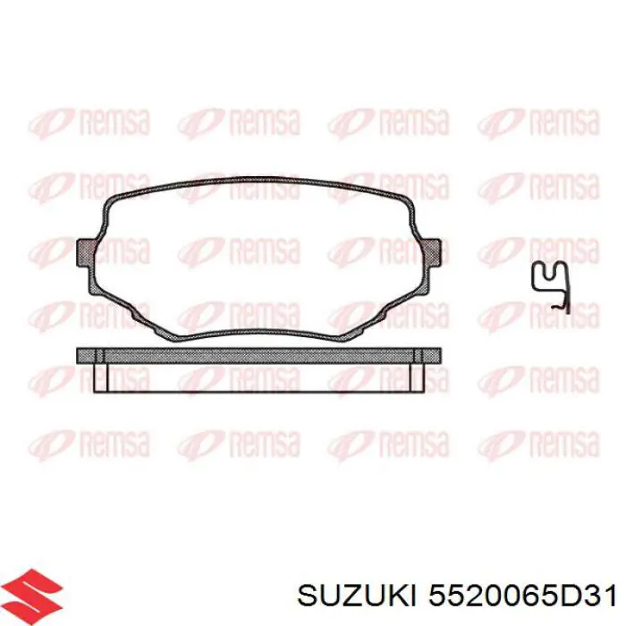 Гальмівні колодки Suzuki 5520065D31 ціна, від 15.92 USD