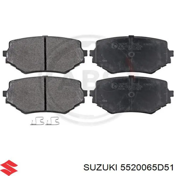 5520065D51 Suzuki колодки гальмівні передні, дискові