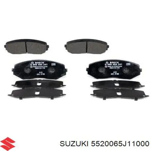 5520065J11000 Suzuki Передні гальмівні колодки
