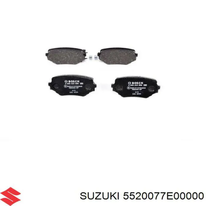 Передні тормозні колодки 5520077E00000 Suzuki