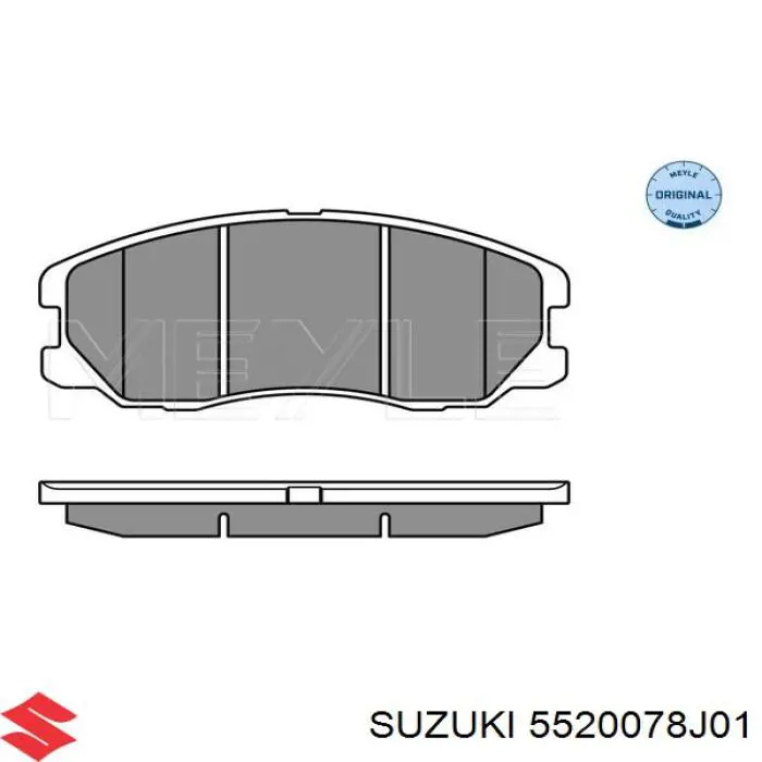 5520078J01 Suzuki колодки гальмівні передні, дискові