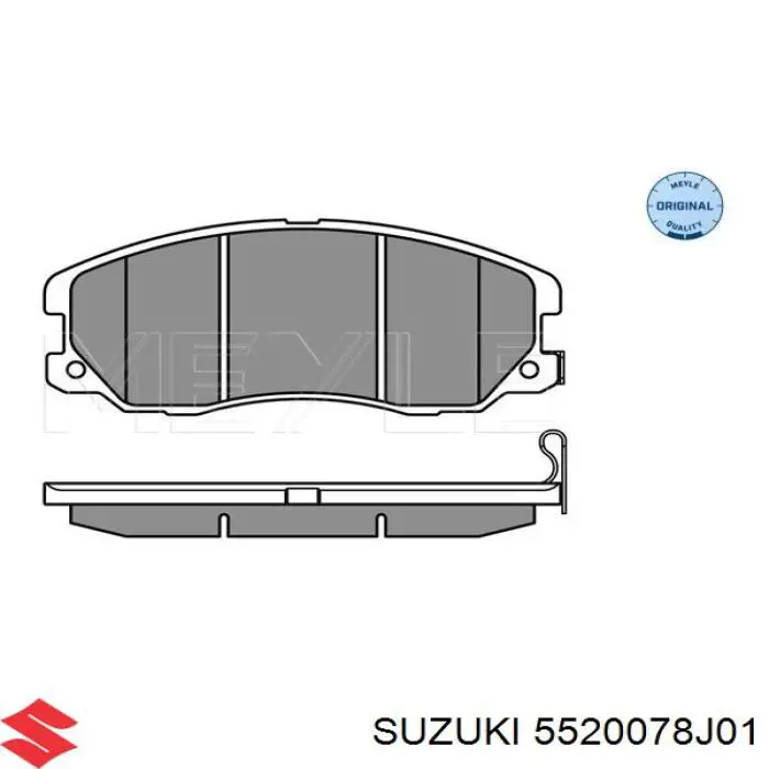 Гальмівні колодки Suzuki 5520078J01 ціна, від 22.72 USD