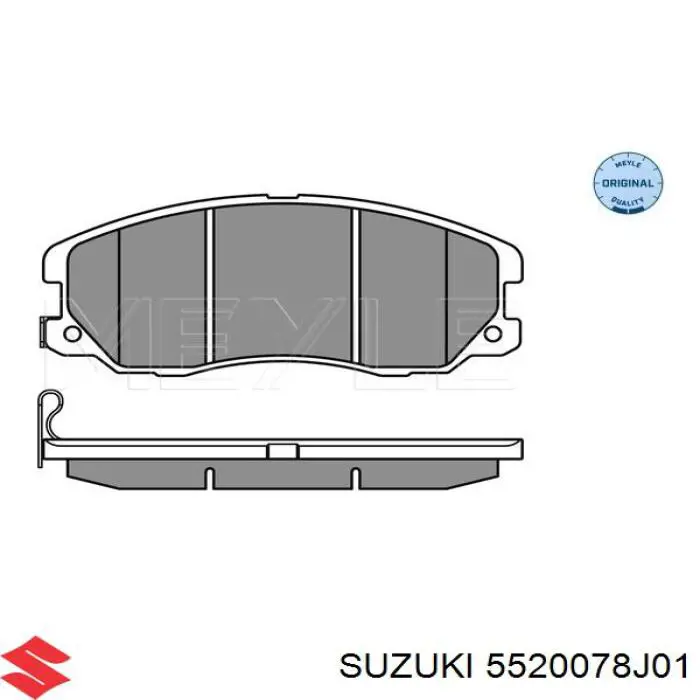 5520078J01 Suzuki Передні гальмівні колодки