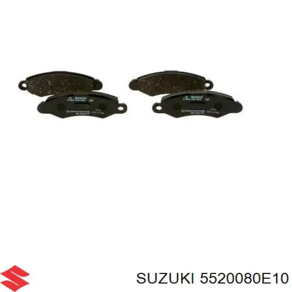 5520080E10 Suzuki колодки гальмівні передні, дискові