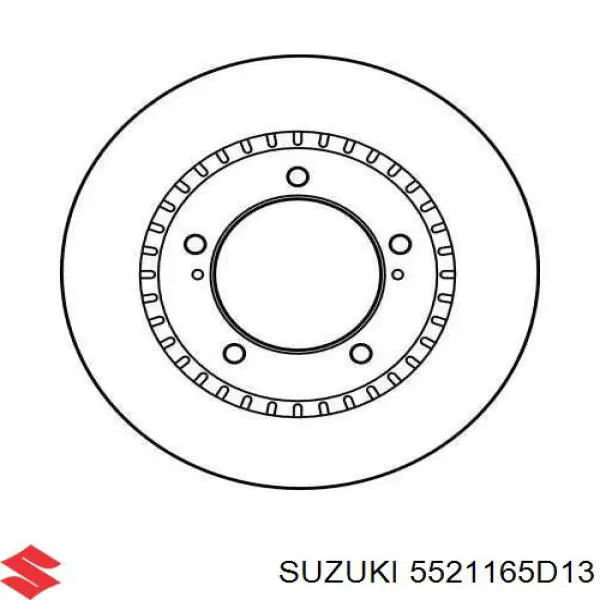 Диск переднього гальма Suzuki 5521165D13 ціна, від 33.05 USD