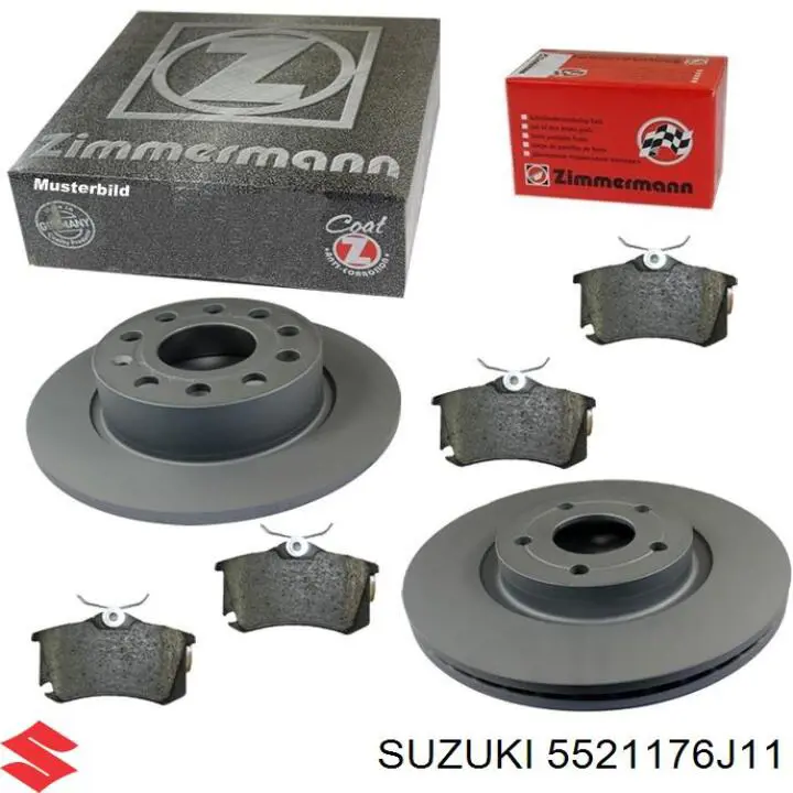 Диск переднього гальма Suzuki 5521176J11 ціна, від 34.62 USD