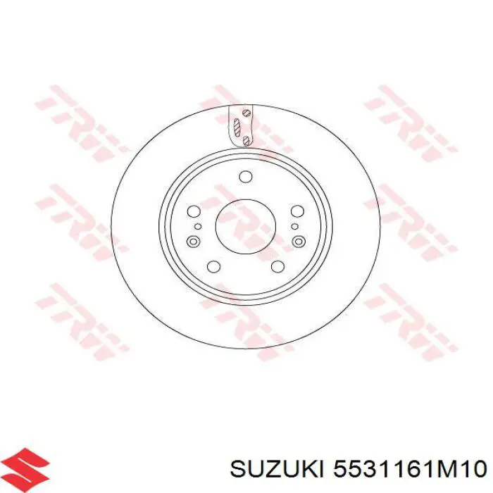 Диск переднього гальма Suzuki 5531161M10 ціна, від 47.31 USD