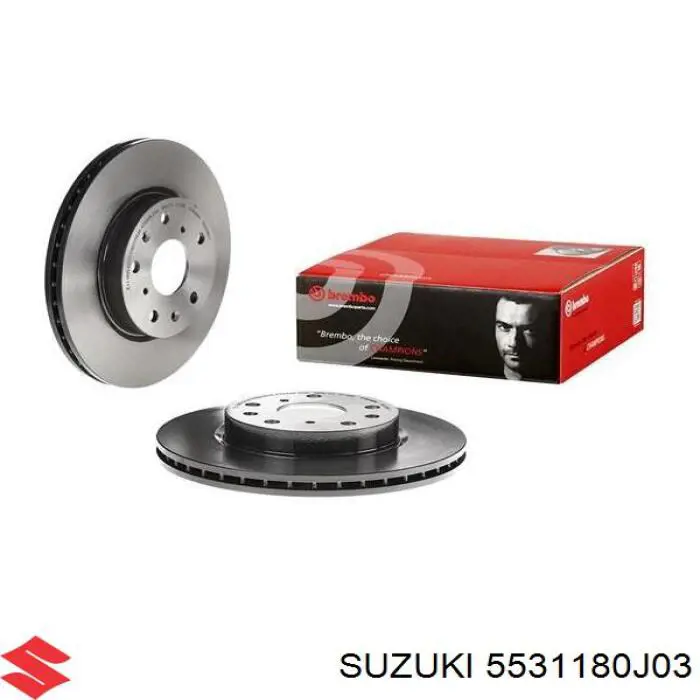 Диск гальмівний передній Suzuki 5531180J03