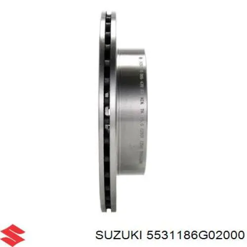 Диск переднього гальма Suzuki 5531186G02000 ціна, від 25.96 USD