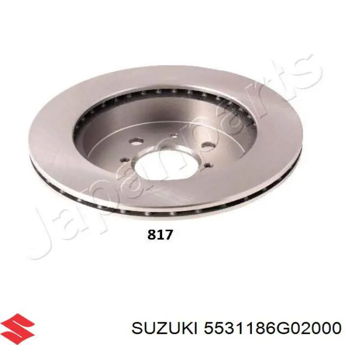 Гальмівні диски передні 5531186G02000 Suzuki