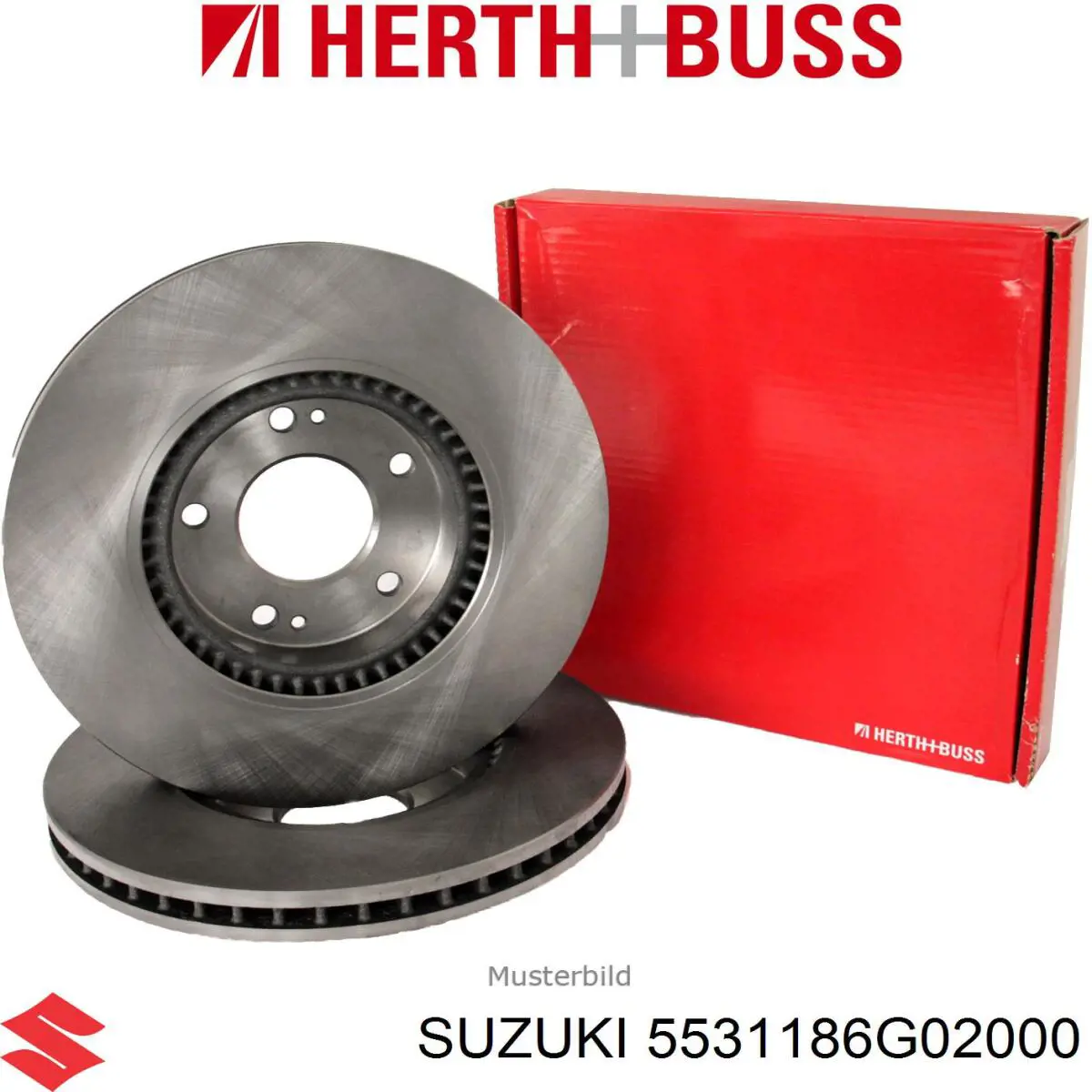 Диск гальмівний передній Suzuki 5531186G02000