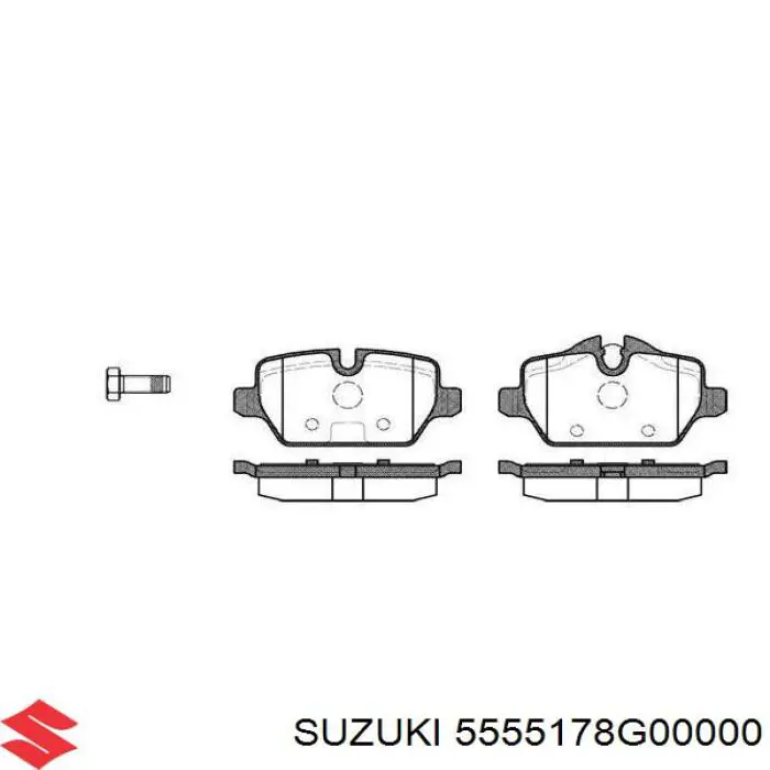 Направляюча супорту заднього 5555278G00 Suzuki