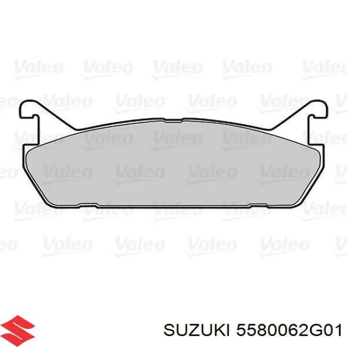 Задні гальмівні колодки 5580062G01 Suzuki