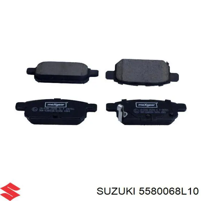 Задні гальмівні колодки Suzuki 5580068L10 ціна, від 21.11 USD