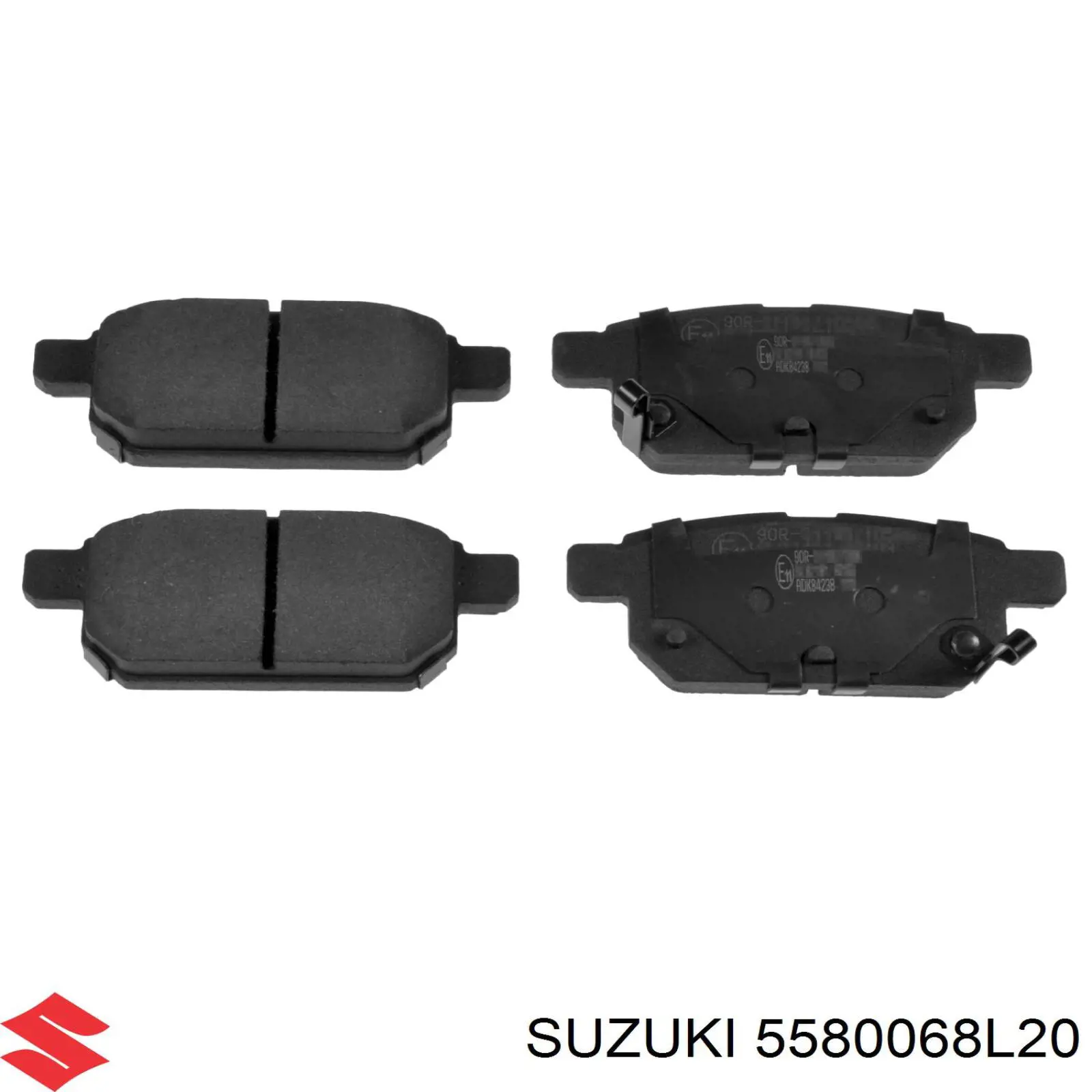 5580068L20 Suzuki колодки гальмові задні, дискові