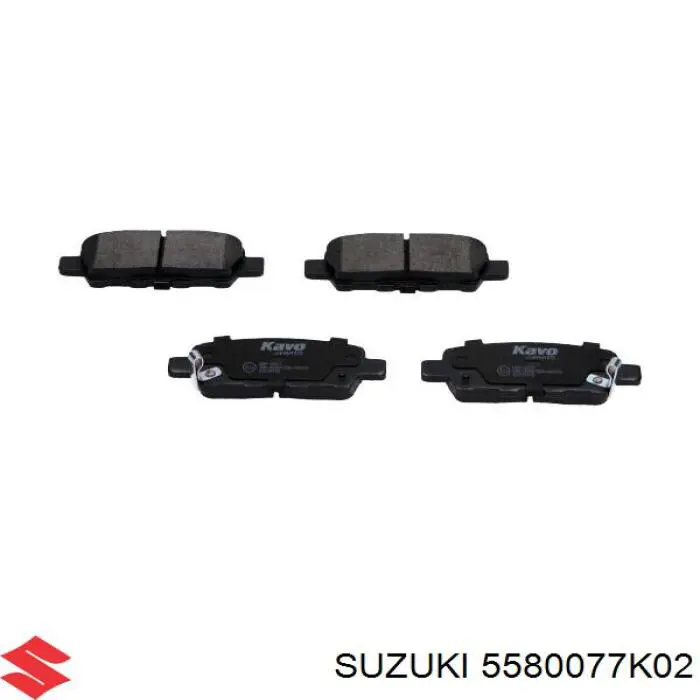 5580077K02 Suzuki колодки гальмові задні, дискові