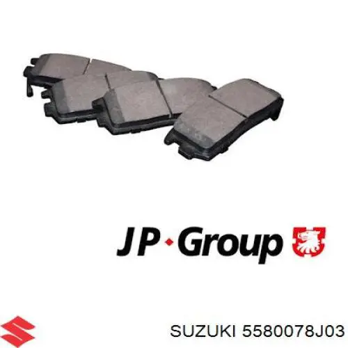 5580078J03 Suzuki Колодки гальмівні задні, дискові