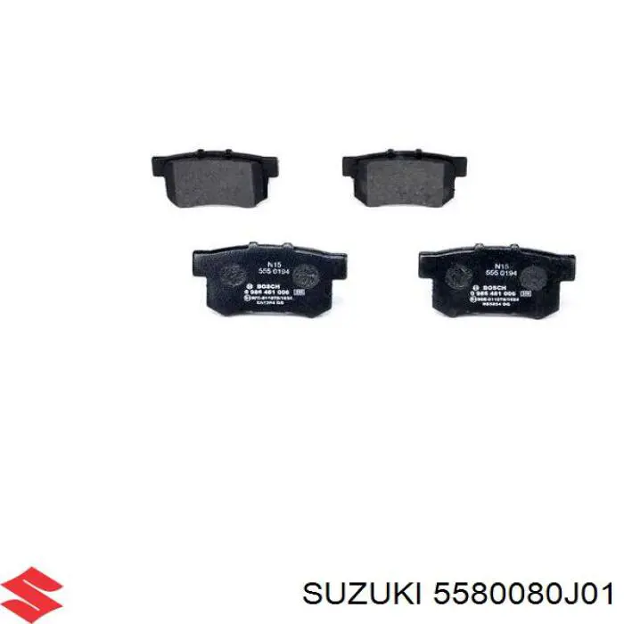 Купити 5580080J01 Suzuki Задні колодки