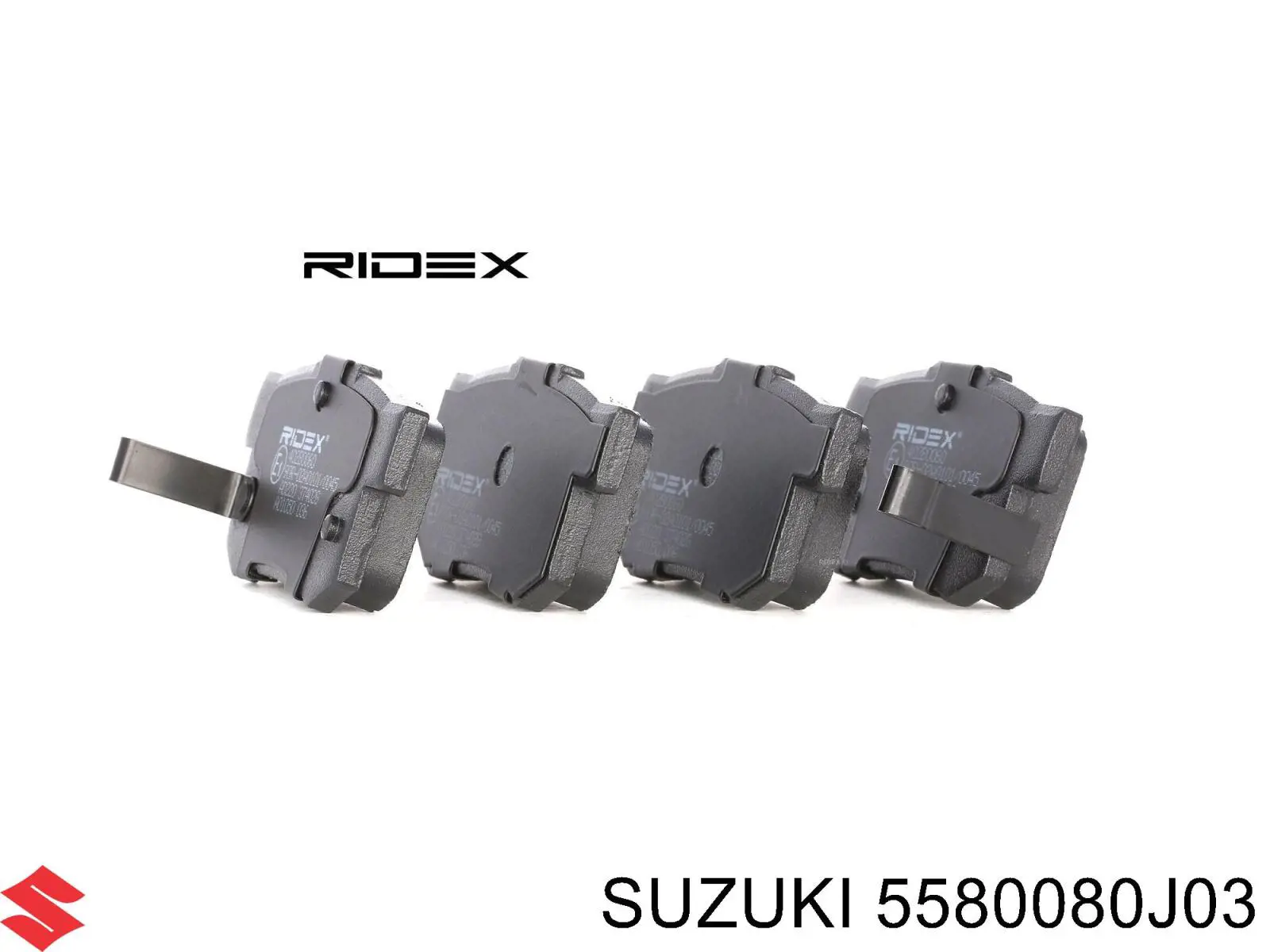 Задні гальмівні колодки Suzuki 5580080J03 ціна, від 14.36 USD