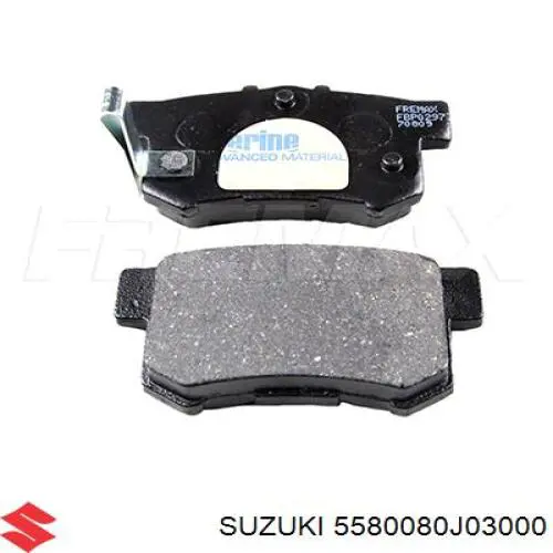 Задні гальмівні колодки 5580080J03000 Suzuki