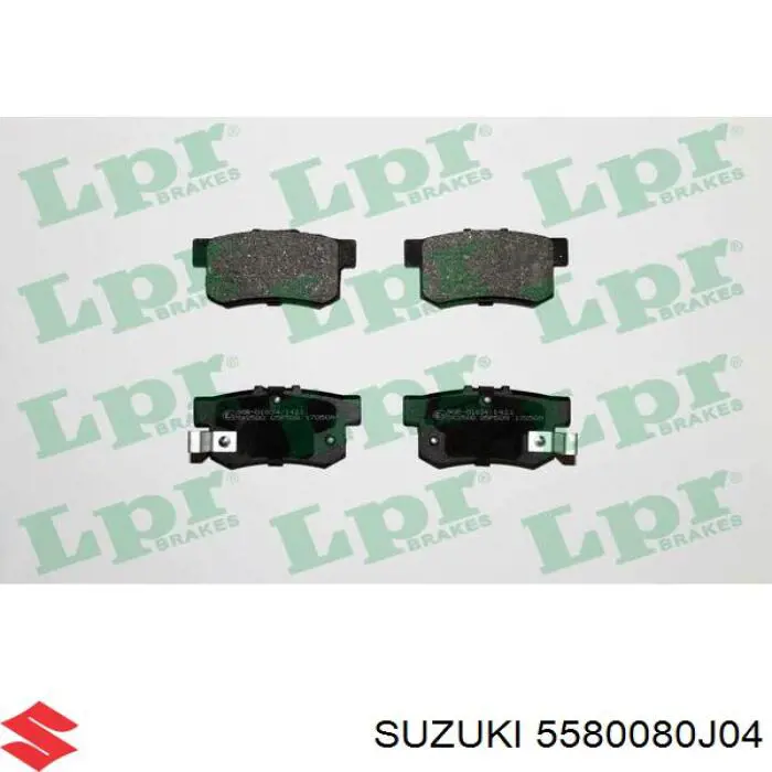 Задні гальмівні колодки Suzuki 5580080J04 ціна, від 15.09 USD