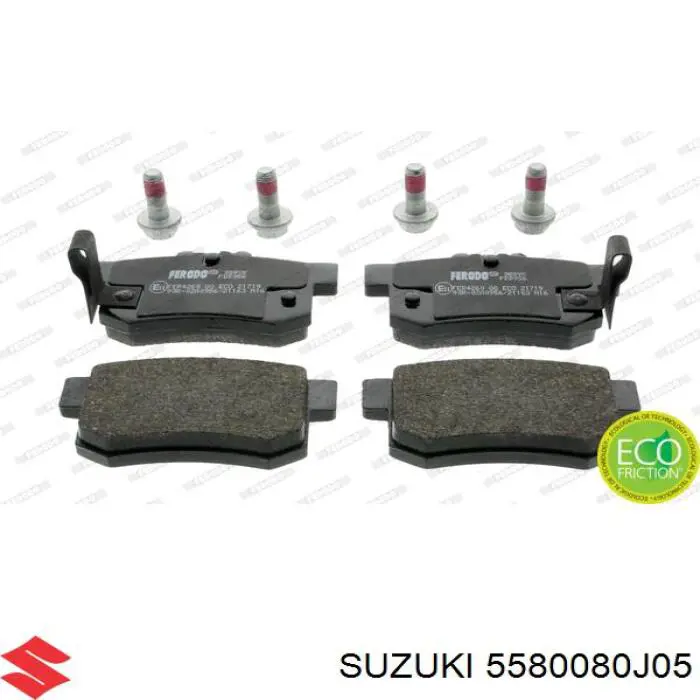 Задні гальмівні колодки Suzuki 5580080J05 ціна, від 15.09 USD