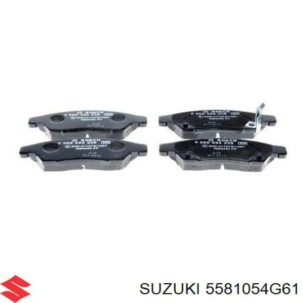 Передні тормозні колодки 5581054G61 Suzuki