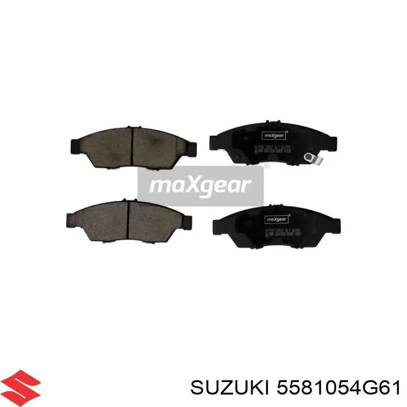 5581054G61 Suzuki колодки гальмівні передні, дискові