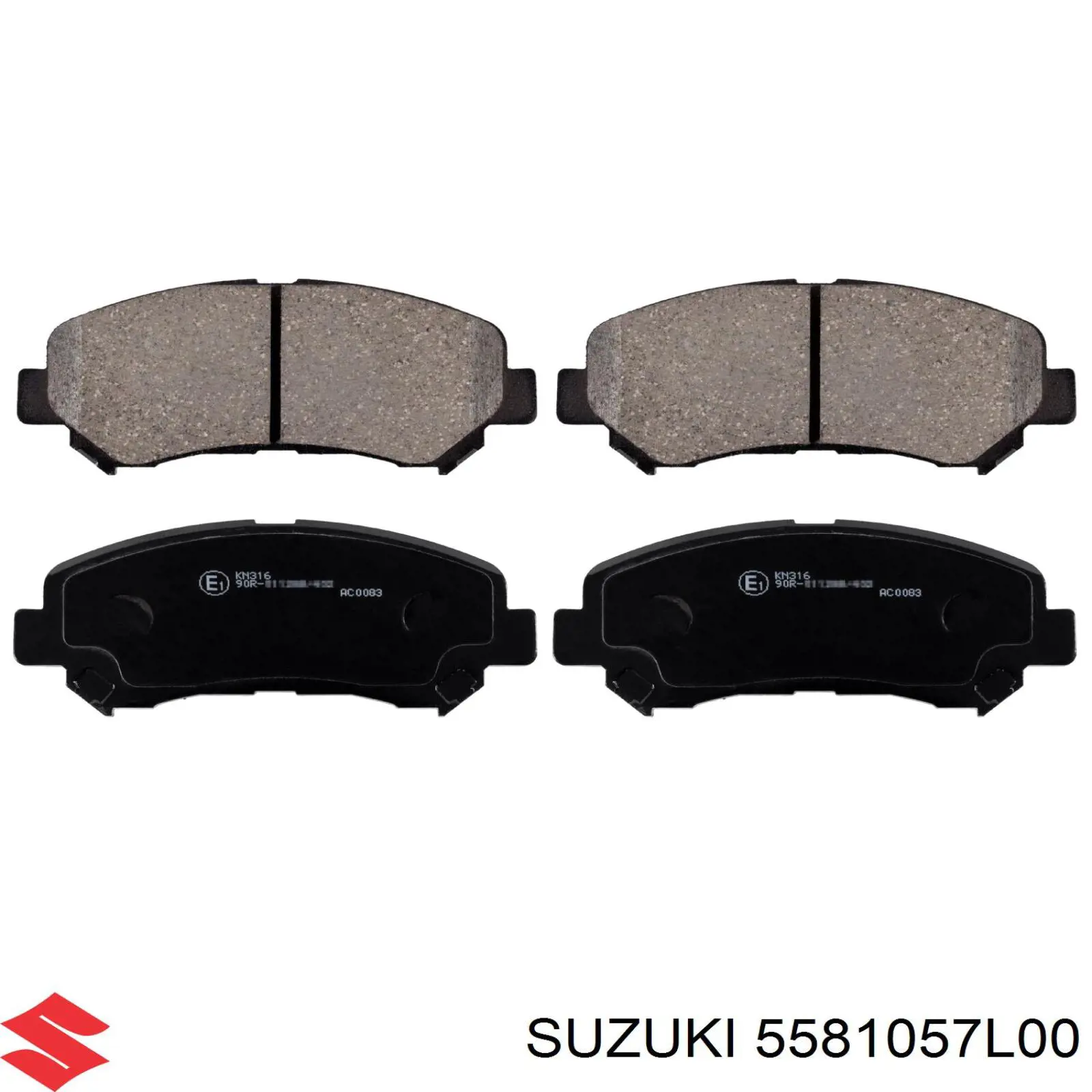 Передні тормозні колодки 5581057L00 Suzuki