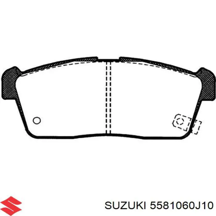 Гальмівні колодки Suzuki 5581060J10 ціна, від 18.19 USD