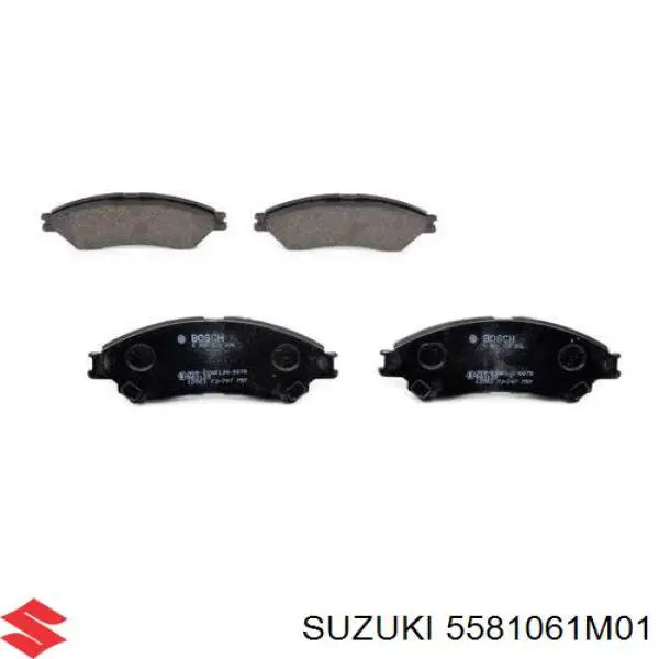 Гальмівні колодки Suzuki 5581061M01 ціна, від 24.14 USD