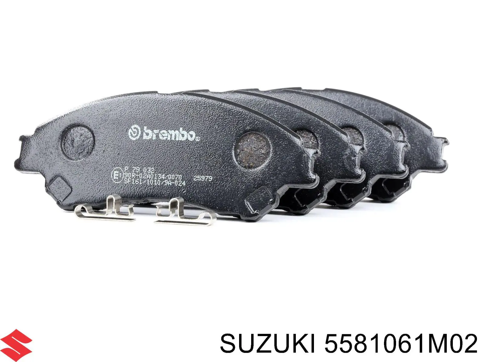 Передні тормозні колодки 5581061M02 Suzuki
