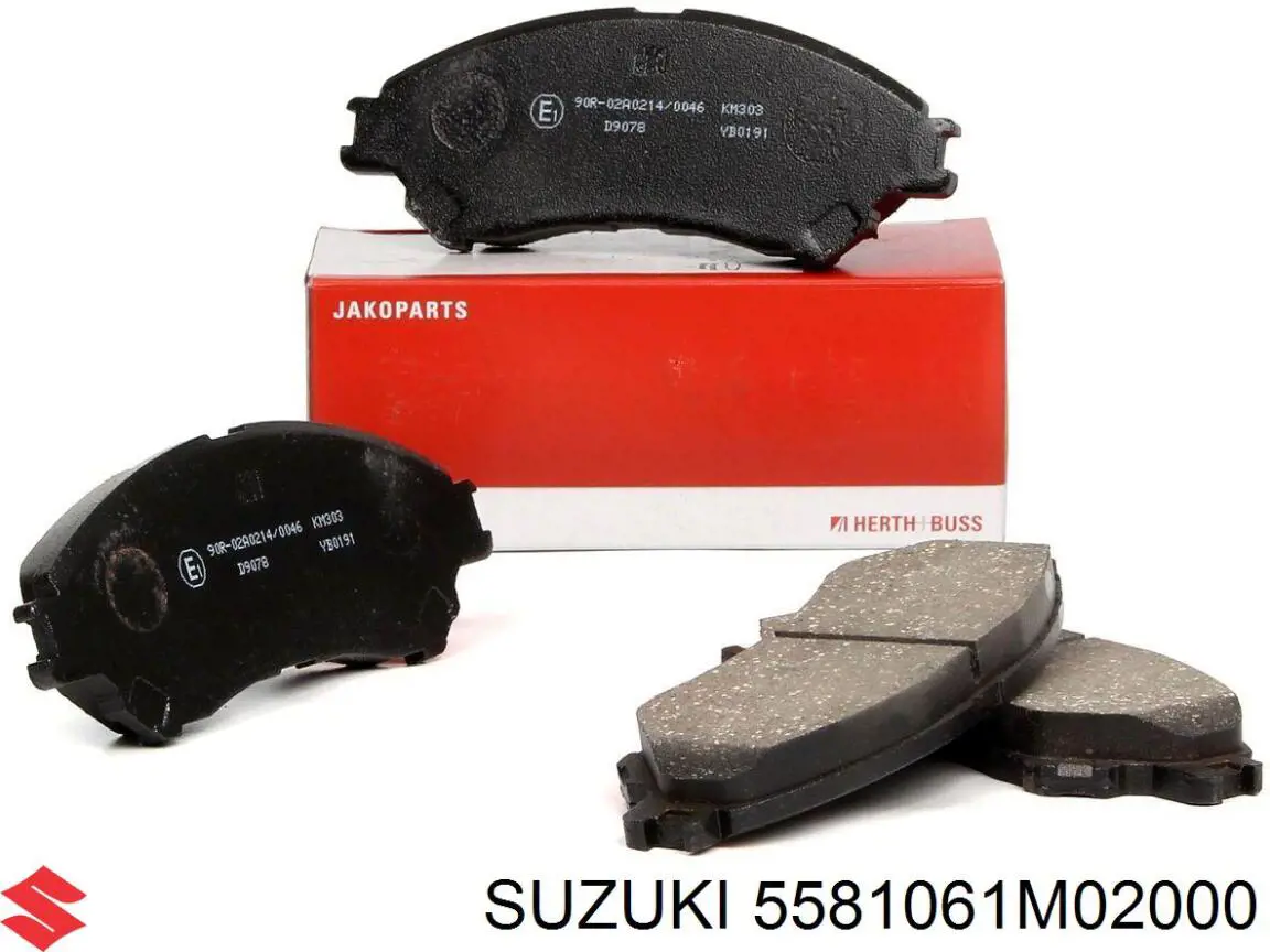 Гальмівні колодки Suzuki 5581061M02000 ціна, від 25.29 USD