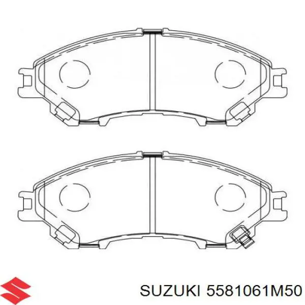 Купити 5581061M50 Suzuki Колодки гальмівні передні, дискові