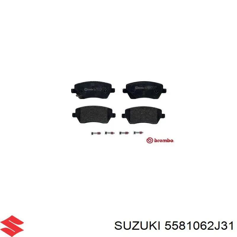 5581062J31 Suzuki колодки гальмівні передні, дискові