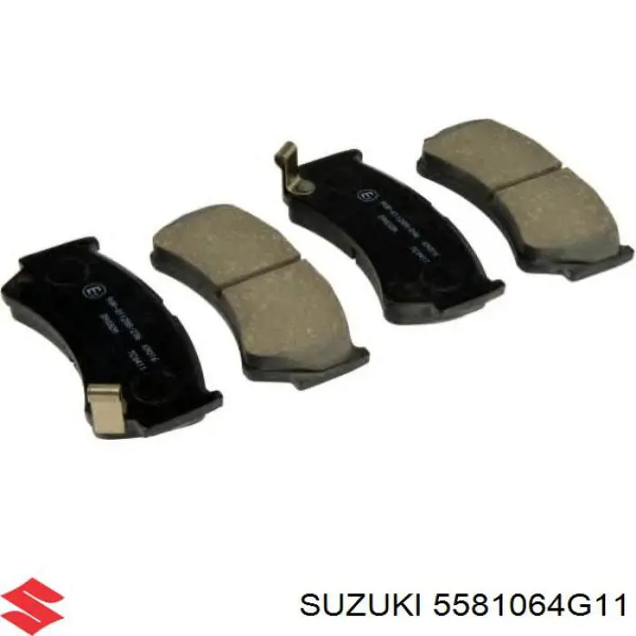 5581064G11 Suzuki колодки гальмівні передні, дискові