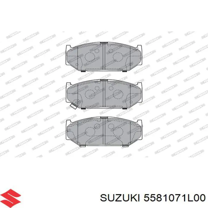 Передні тормозні колодки 5581071L00 Suzuki