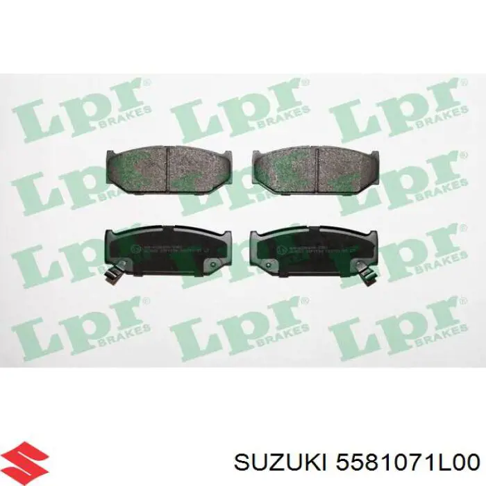 Гальмівні колодки Suzuki 5581071L00 ціна, від 17.67 USD