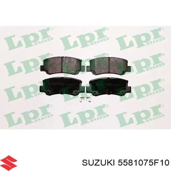 Купити 5581075F10 Suzuki Колодки гальмівні передні, дискові