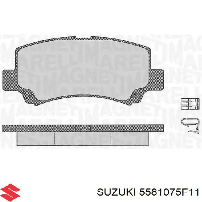 Гальмівні колодки Suzuki 5581075F11 ціна, від 11.01 USD