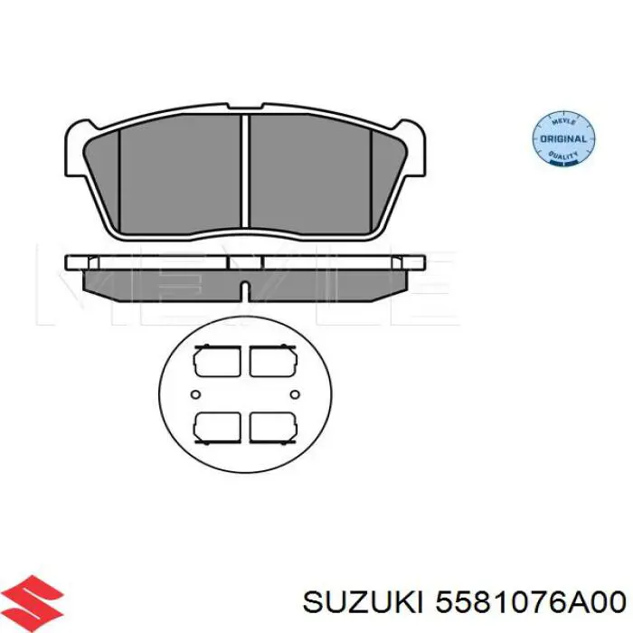 Купити 5581076A00 Suzuki Колодки гальмівні передні, дискові