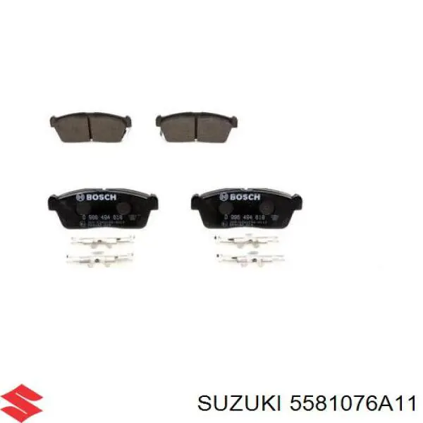 5581076A11 Suzuki колодки гальмівні передні, дискові