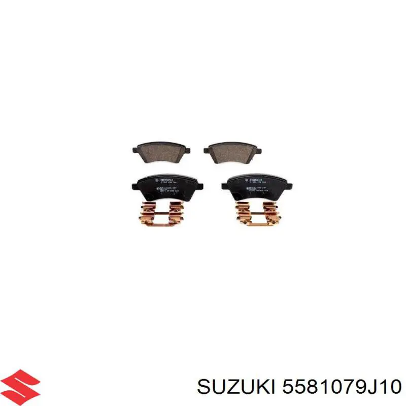 Гальмівні колодки Suzuki 5581079J10 ціна, від 17.89 USD